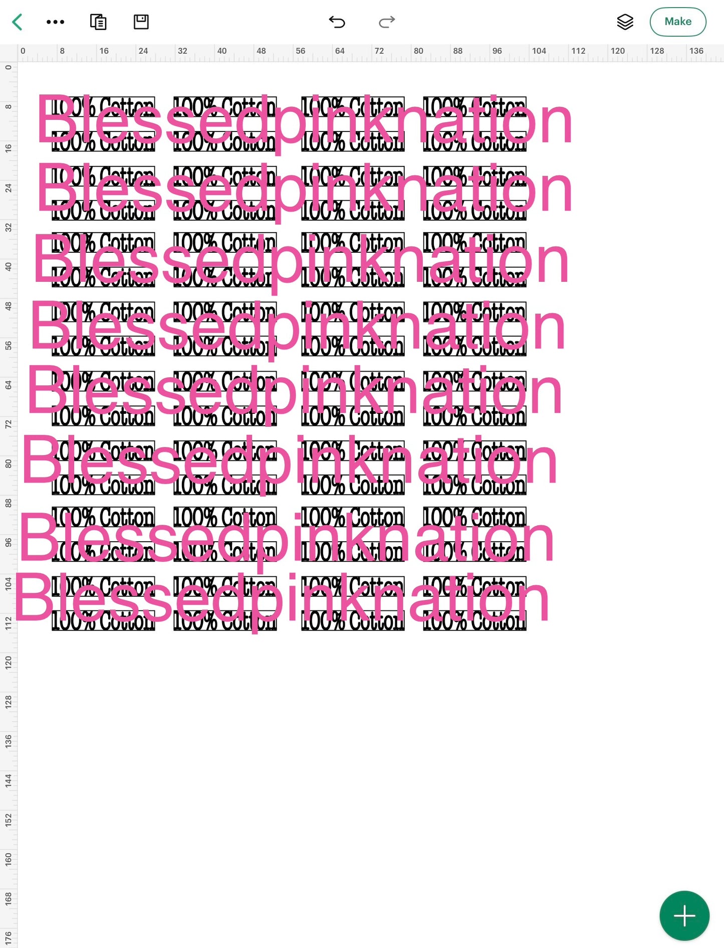 Miniature 100 percent cotton labels