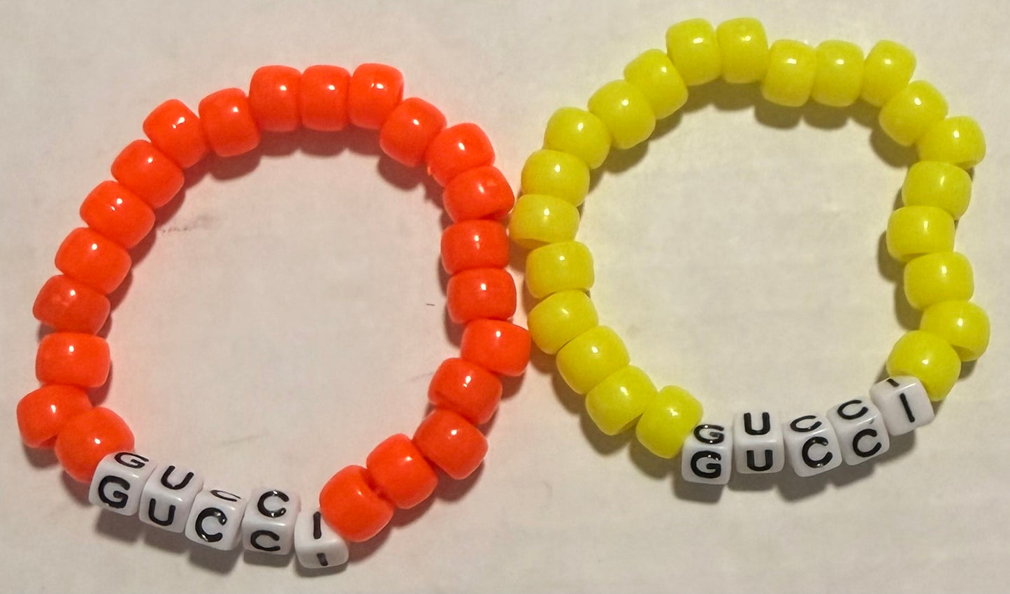 Pony Beads Word Bracelet