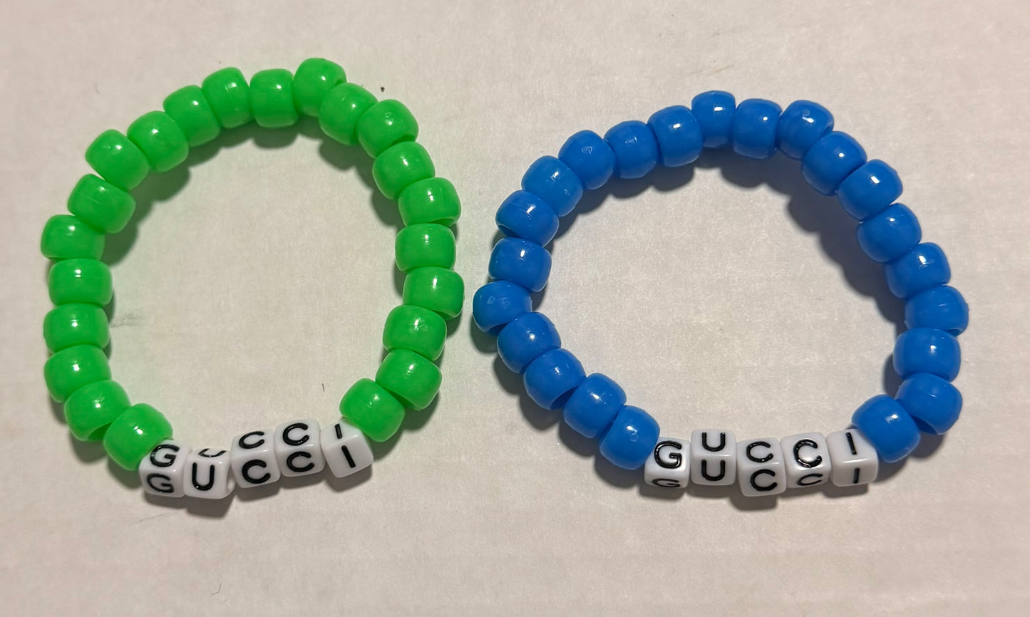 Pony Beads Word Bracelet