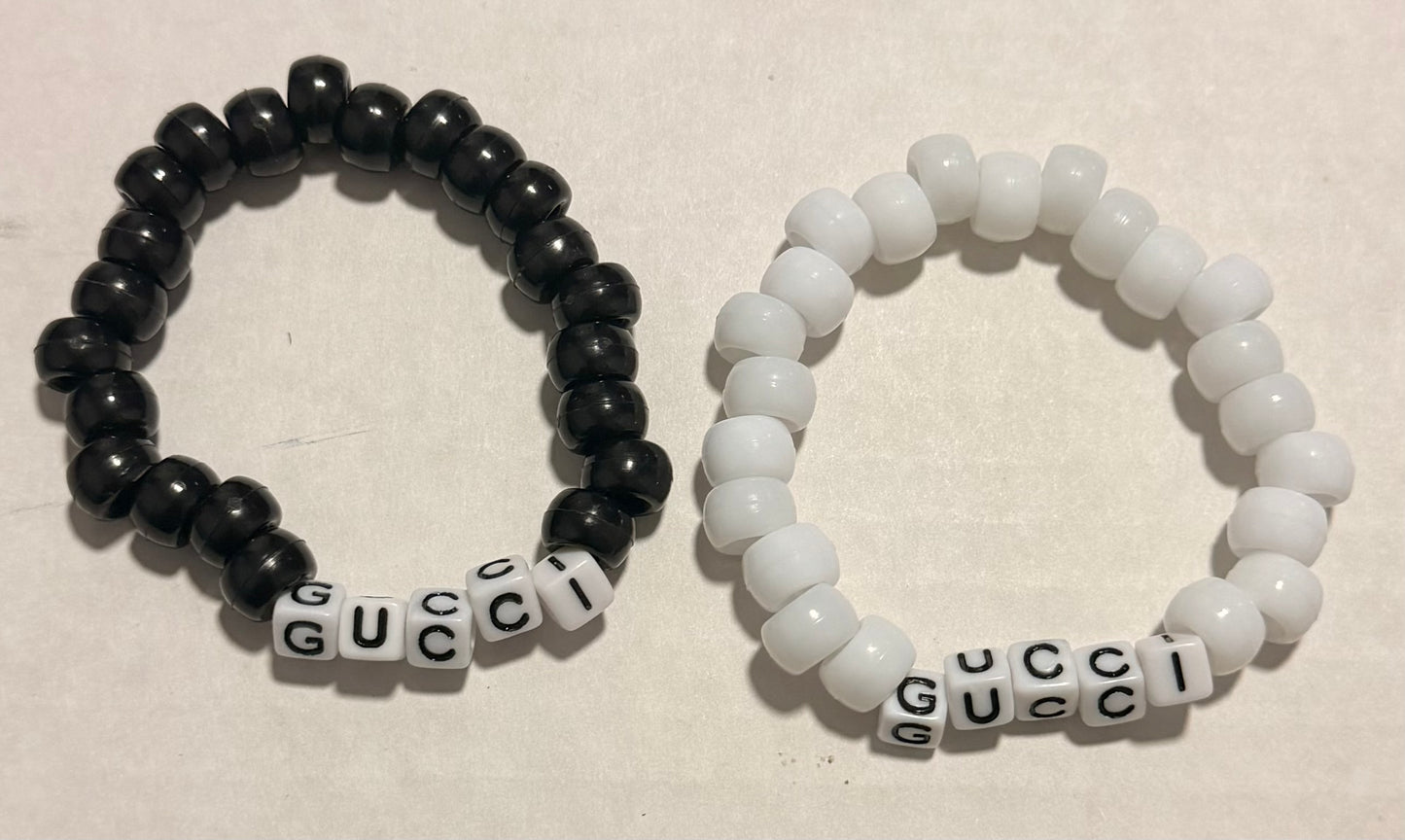 Pony Beads Word Bracelet