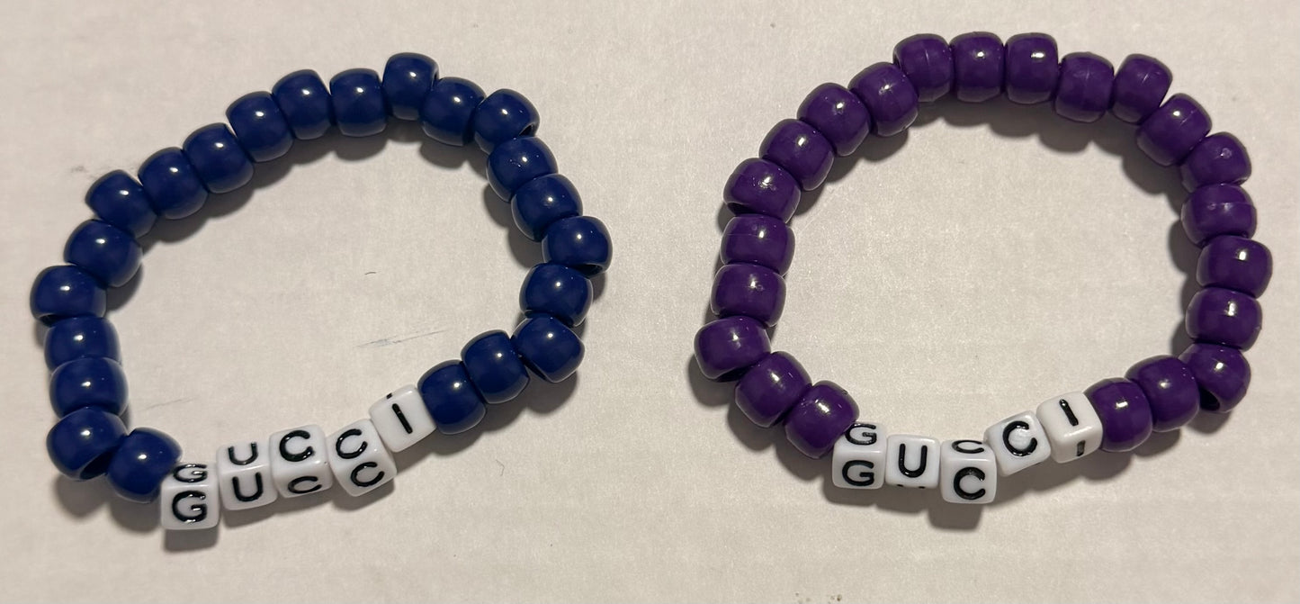 Pony Beads Word Bracelet
